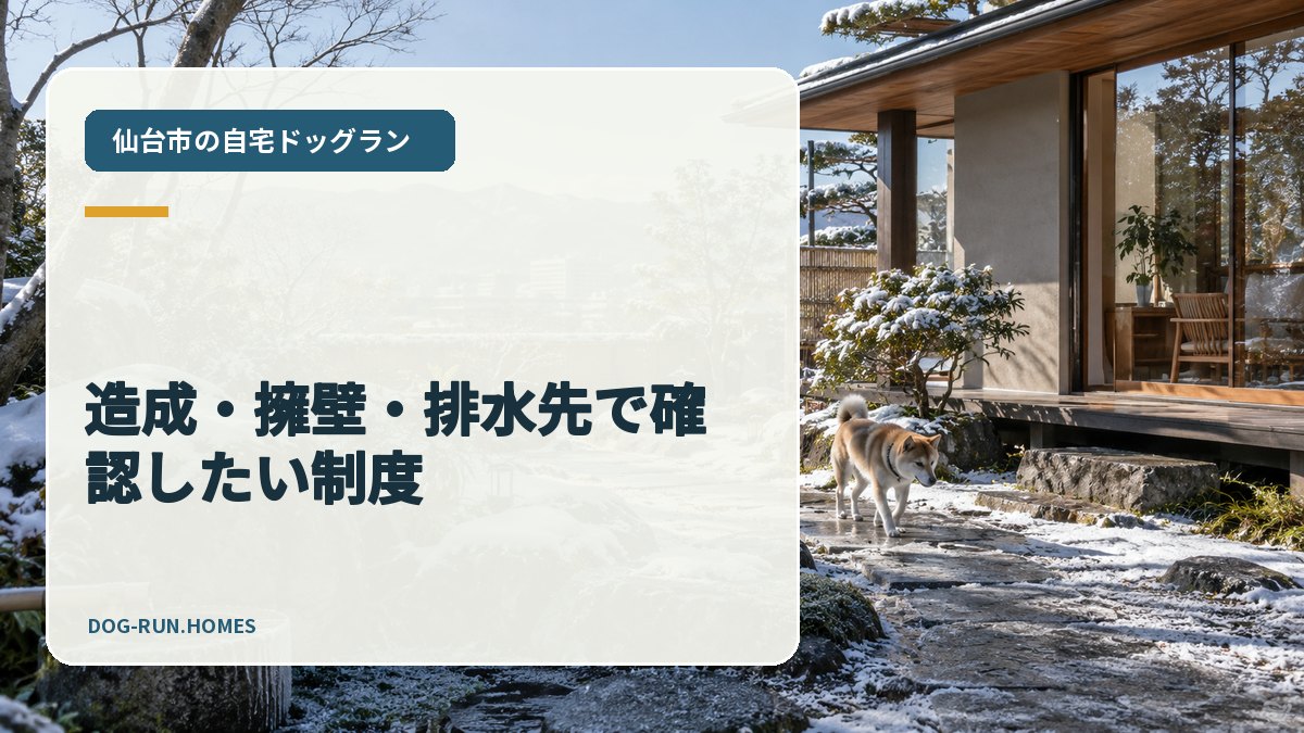 造成・擁壁・排水先で確認したい制度