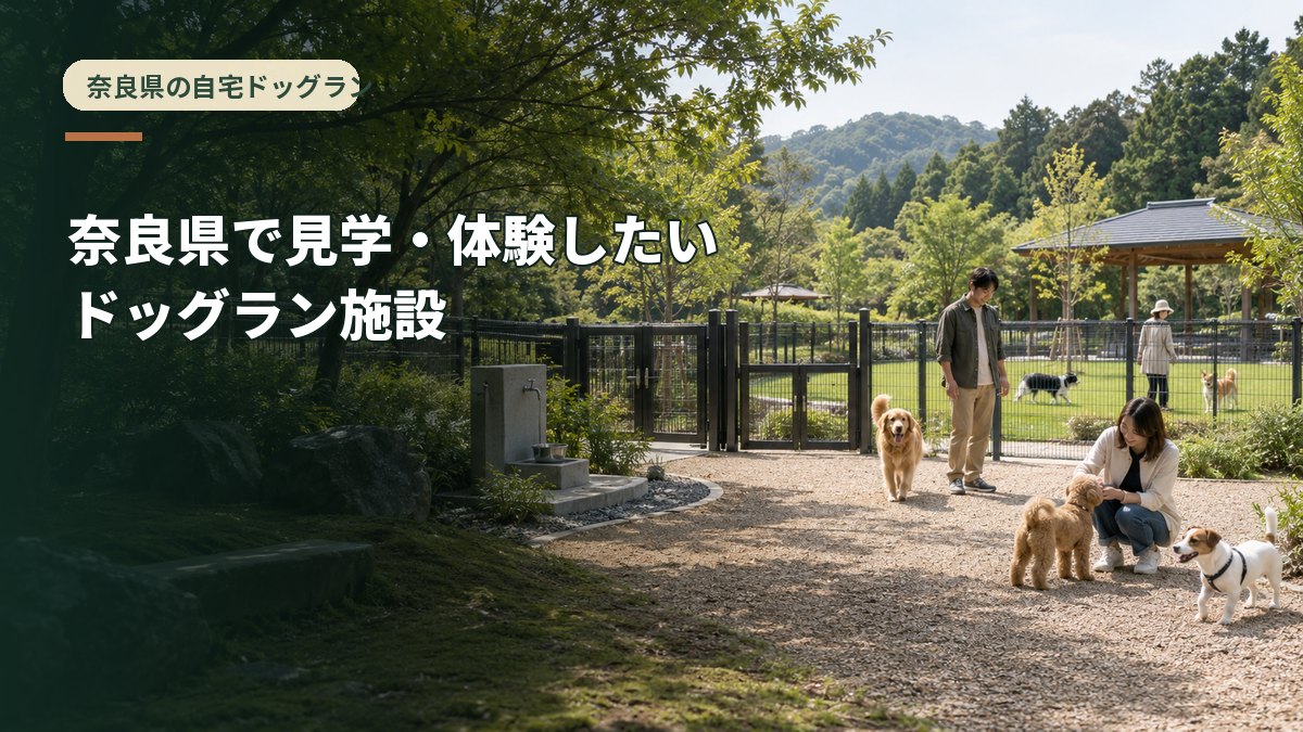 奈良県でドッグランづくりの参考に見学・体験したい施設