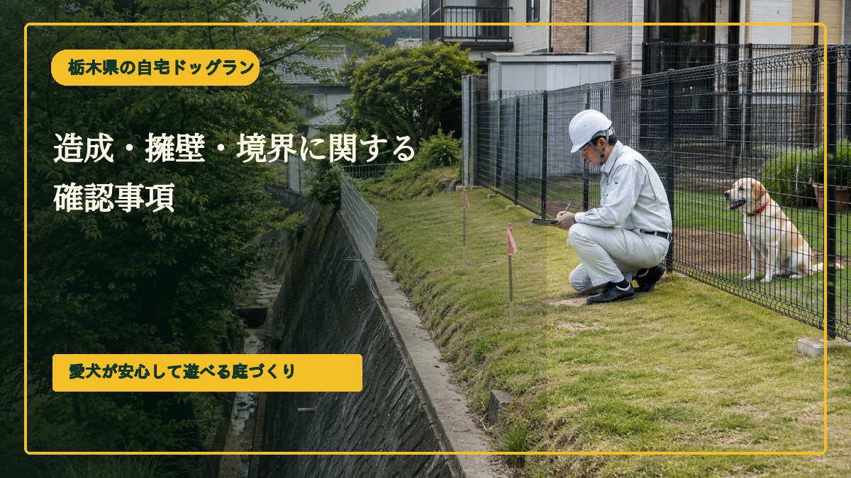 造成・擁壁・境界に関する確認事項