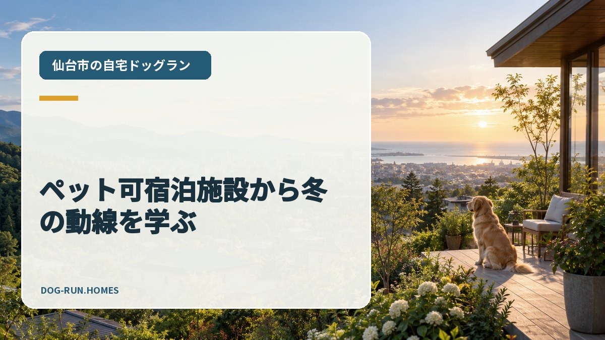 ペット可宿泊施設から冬の動線を学ぶ