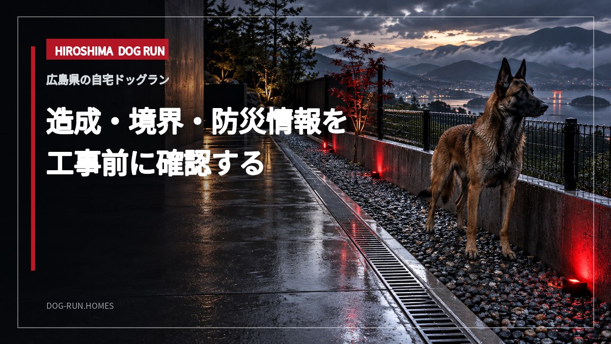 造成・境界・防災情報を 工事前に確認する