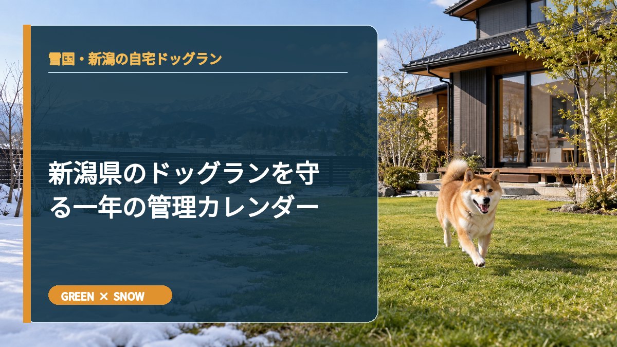 新潟県のドッグランを守る一年の管理カレンダー