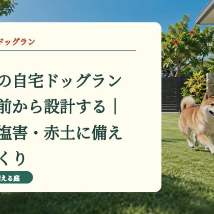 沖縄県の自宅ドッグランは台風前から設計する｜暑さ・塩害・赤土に備える庭づくり