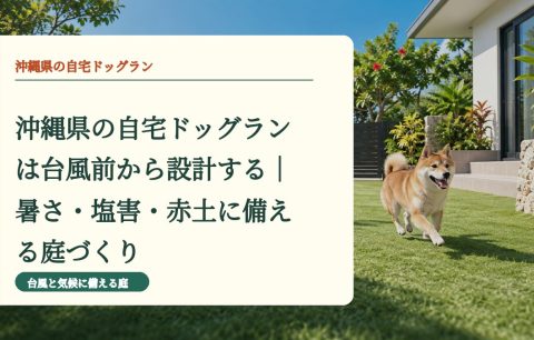 沖縄県の自宅ドッグランは台風前から設計する｜暑さ・塩害・赤土に備える庭づくり