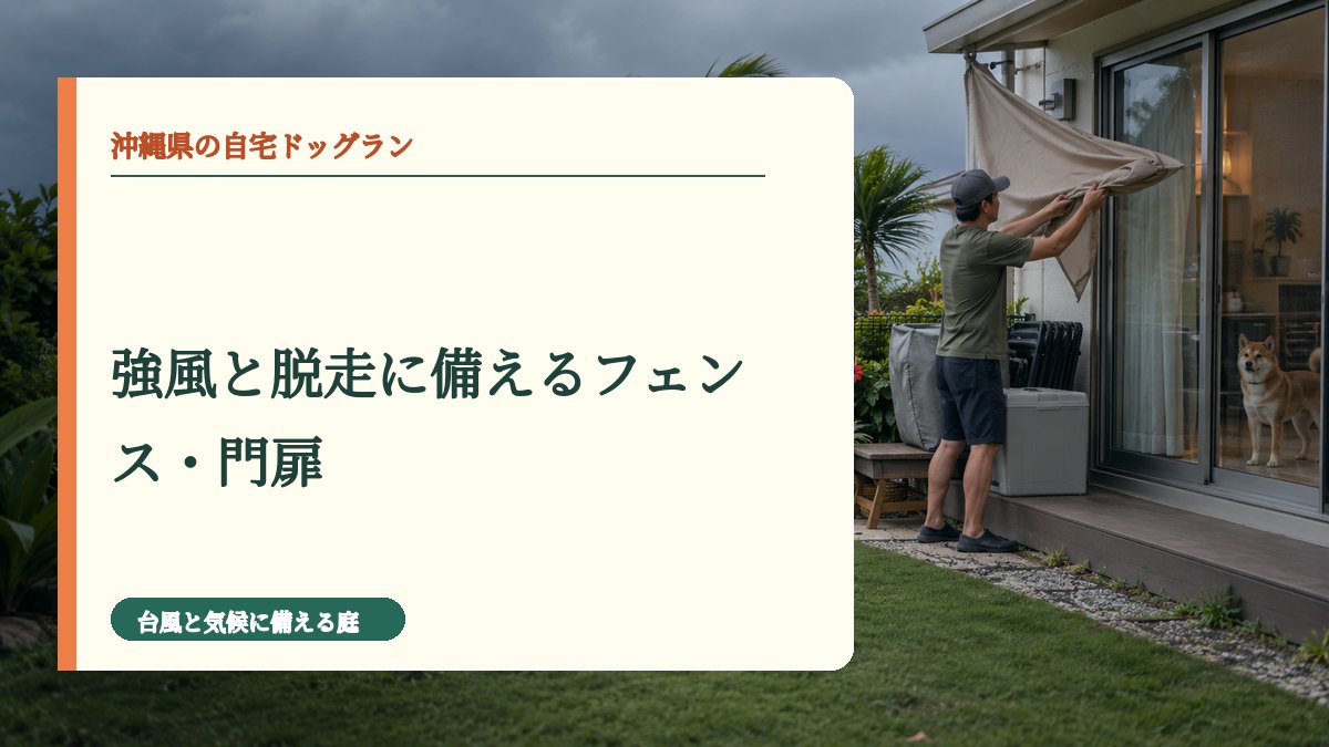 強風と脱走に備えるフェンス・門扉
