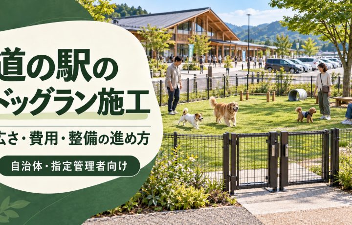 道の駅のドッグラン施工｜必要な広さ・費用・整備の進め方