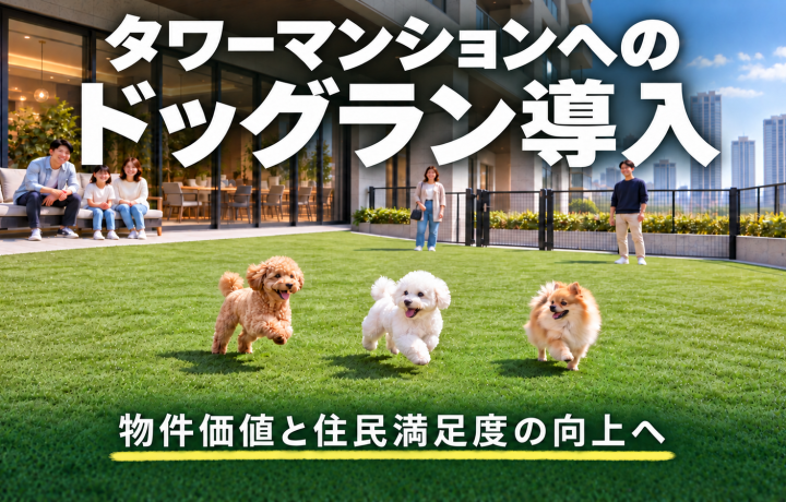 タワーマンションへのドッグラン導入｜物件価値と住民満足度の向上へ